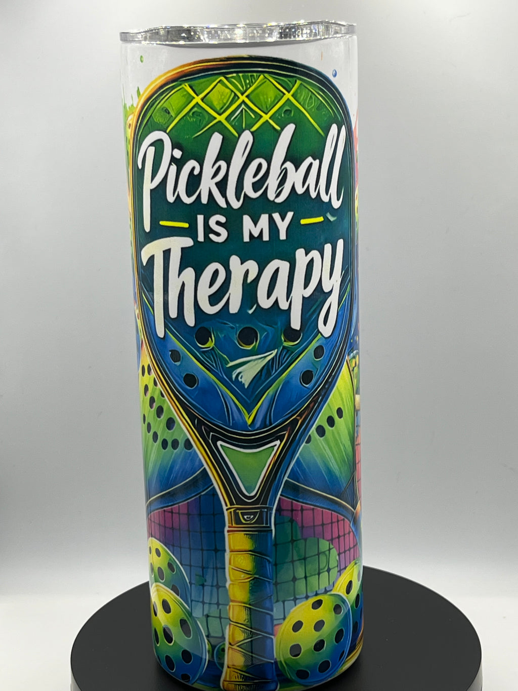 20oz Tumblers-Stainless steel with a lid and a metal straw.