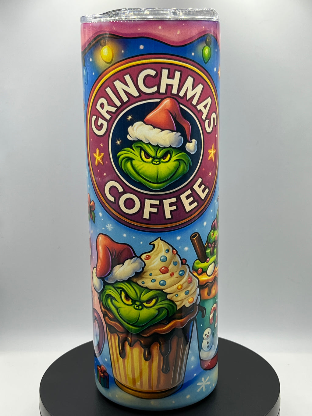 20oz Tumblers-Stainless steel with a lid and a metal straw.