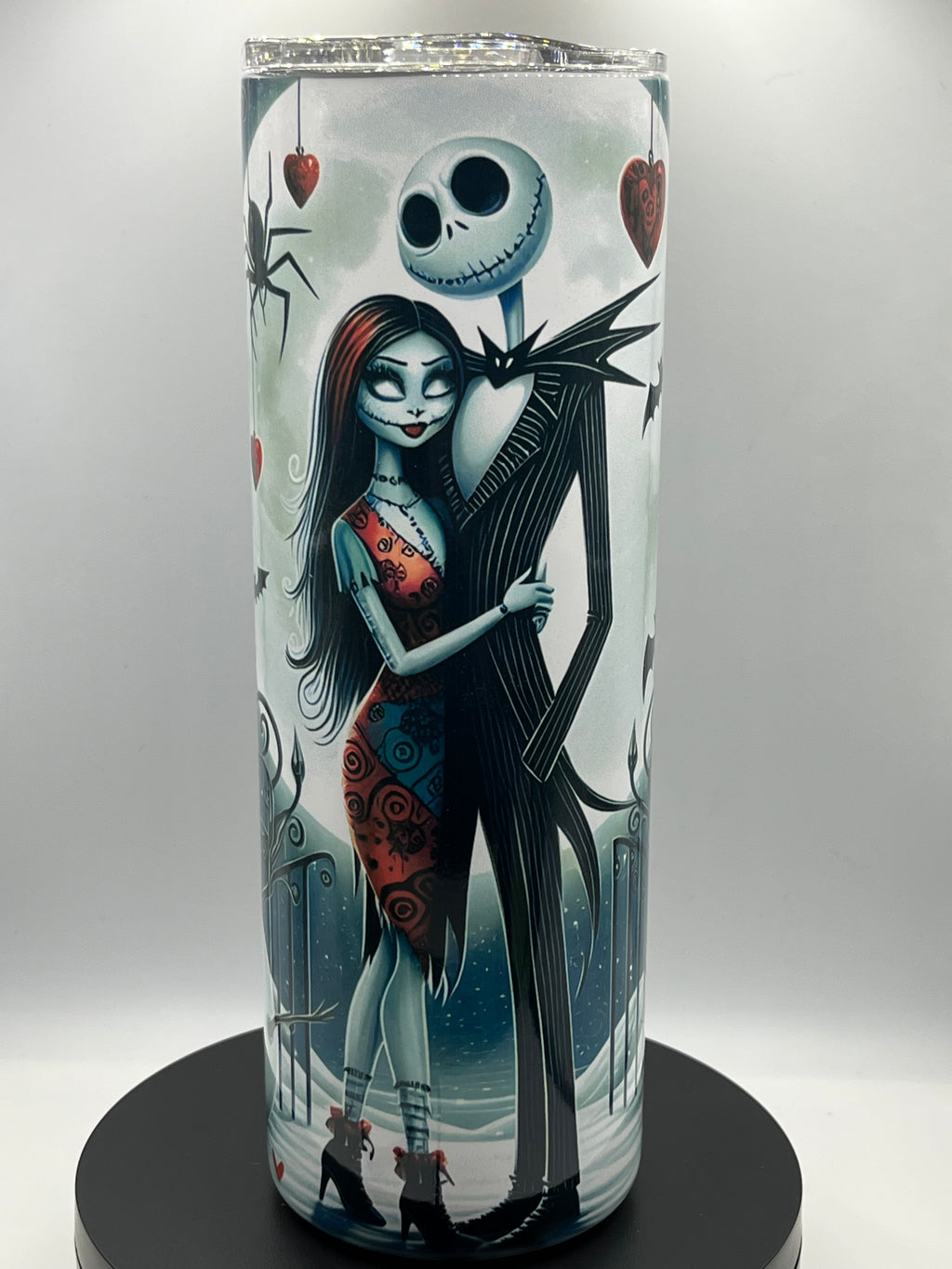 20oz Tumblers-Stainless steel with a lid and a metal straw.