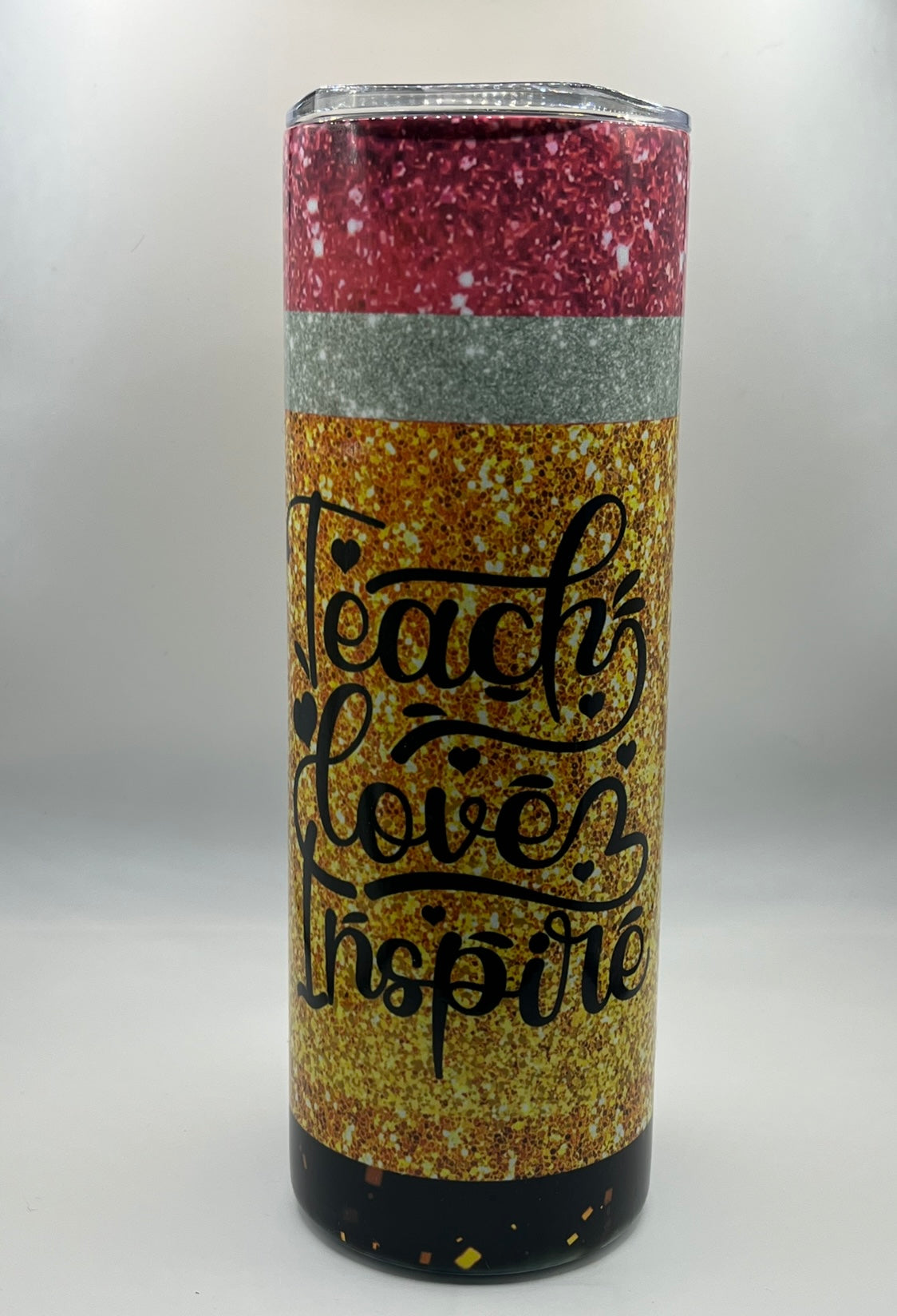 20oz Tumblers-Stainless steel with a lid and a metal straw.