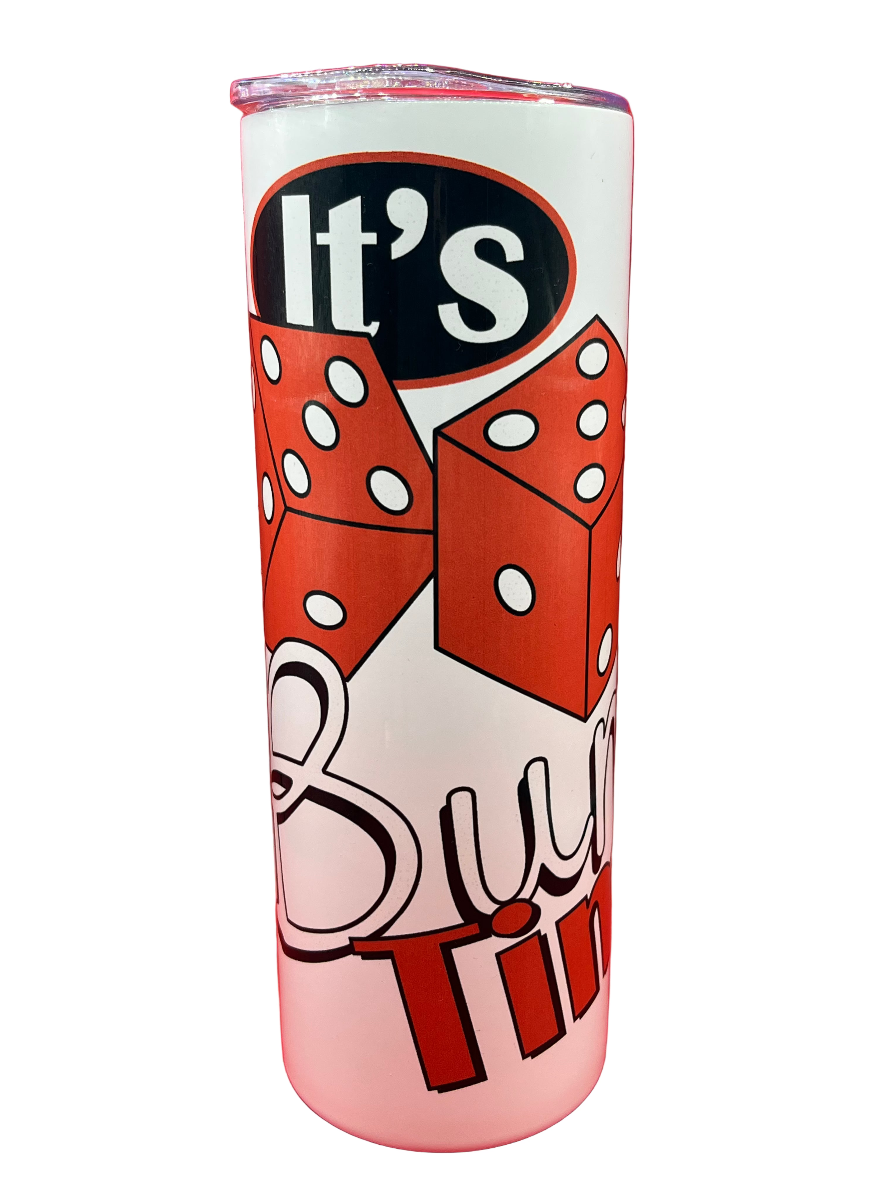 20oz Tumblers-Stainless steel with a lid and a metal straw.