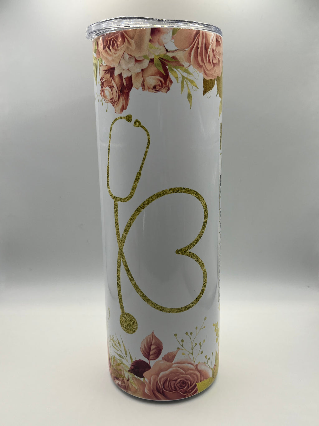 20oz Tumblers-Stainless steel with a lid and a metal straw.