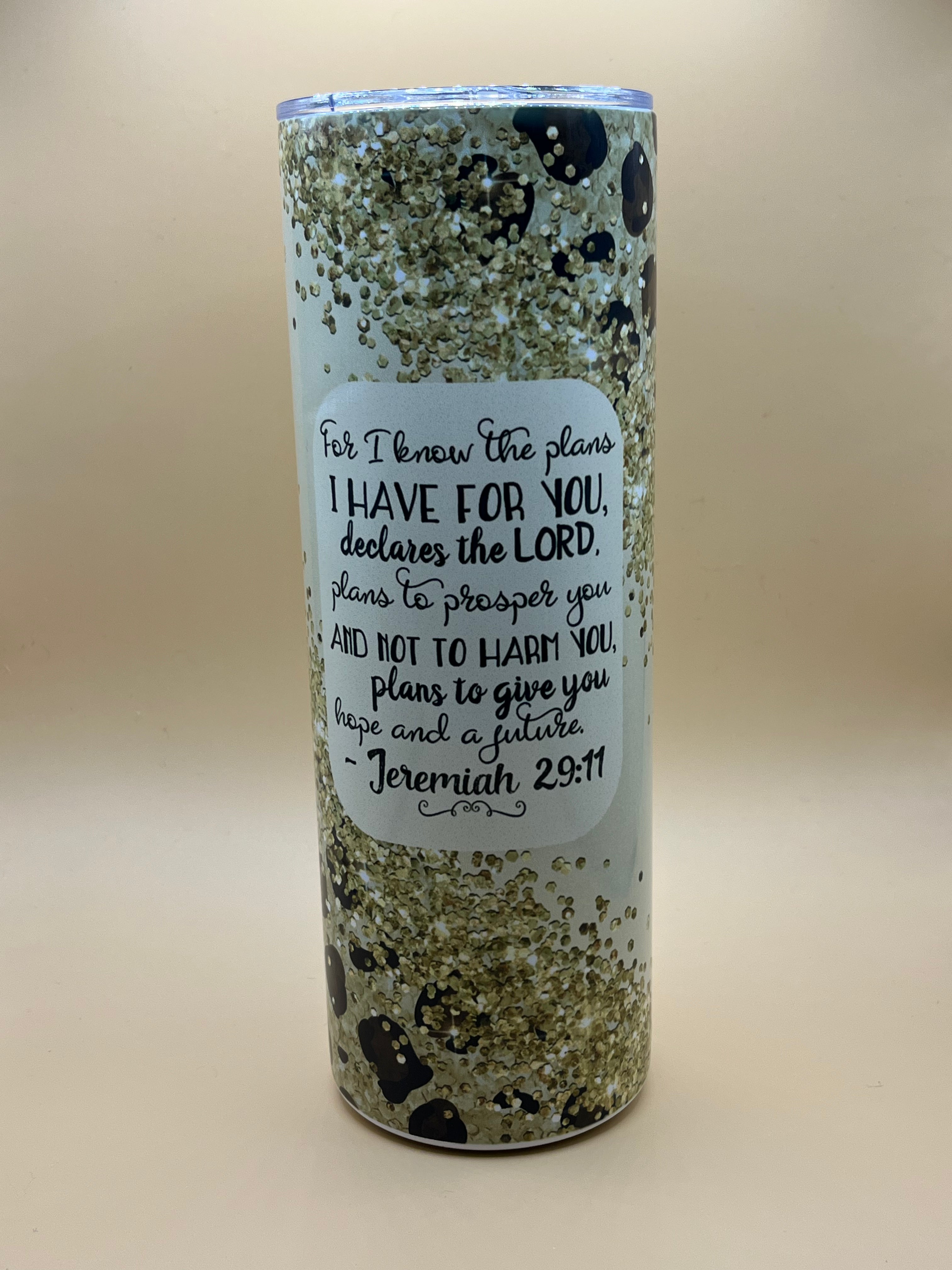 20oz Tumblers-Stainless steel with a lid and a metal straw.