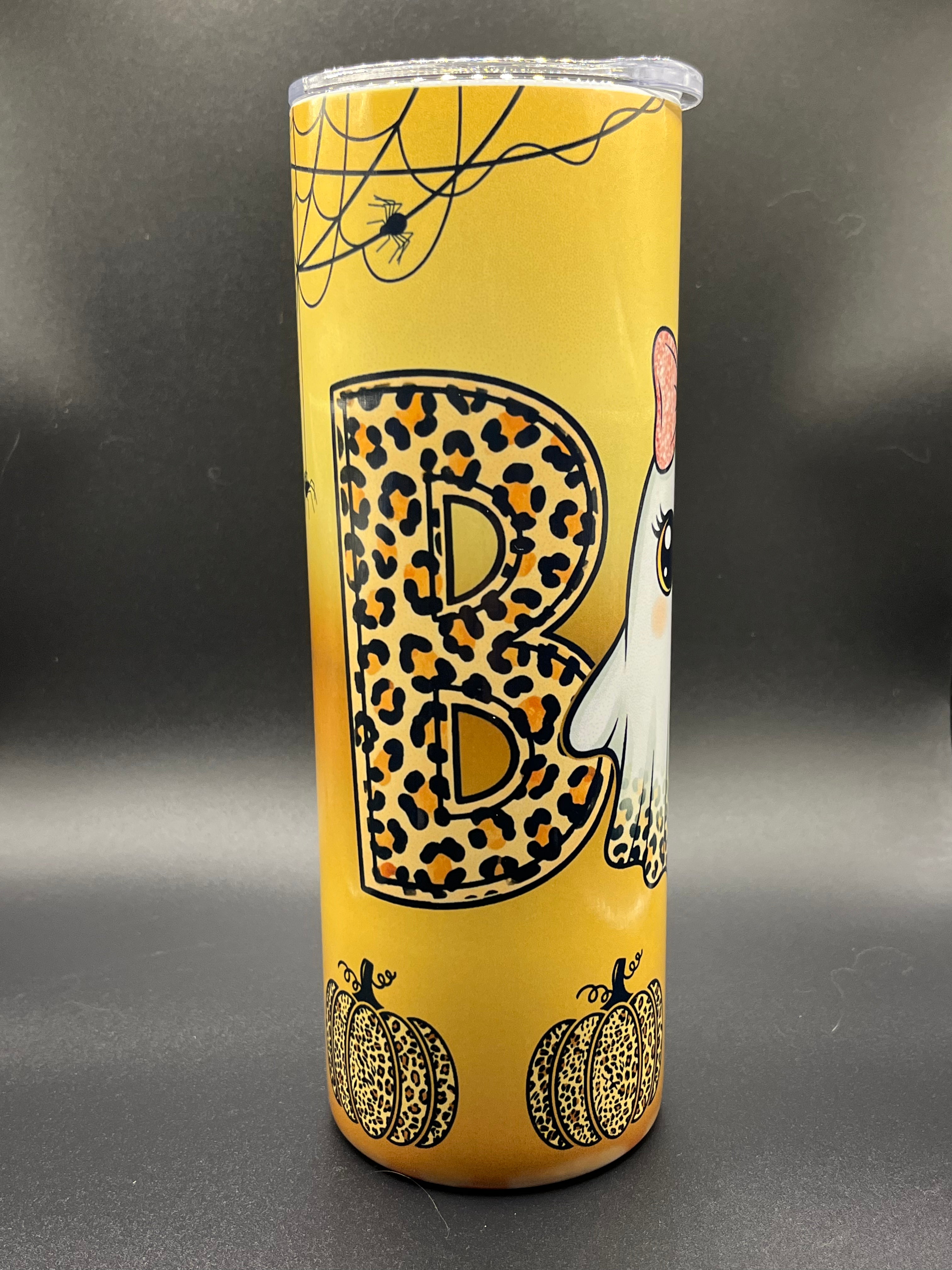 20oz Tumblers-Stainless steel with a lid and a metal straw.