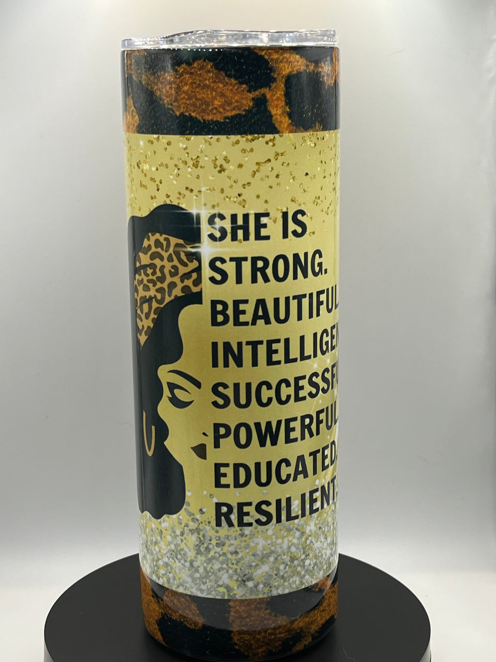 20oz Tumblers-Stainless steel with a lid and a metal straw.