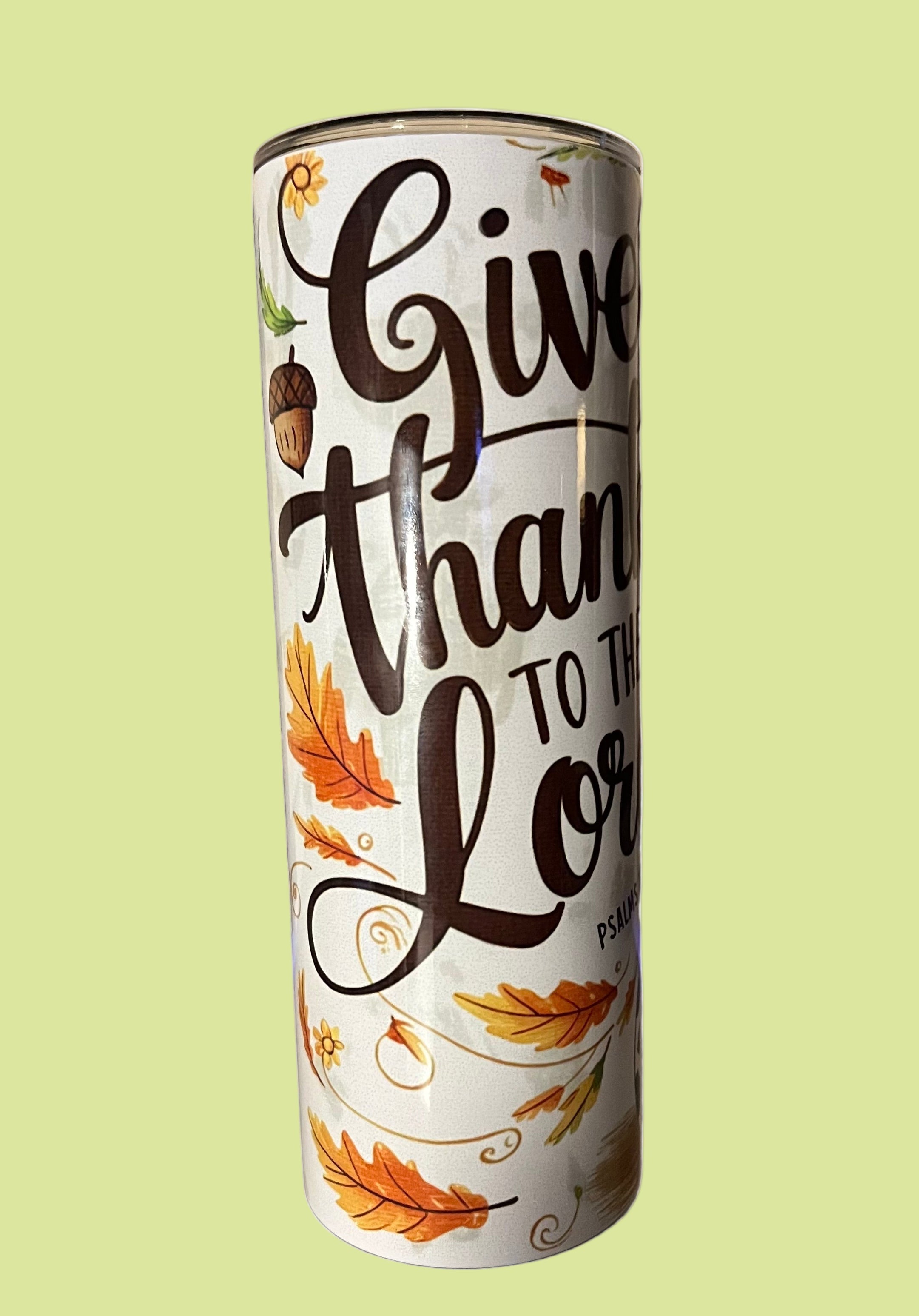 20oz Tumblers-Stainless steel with a lid and a metal straw.