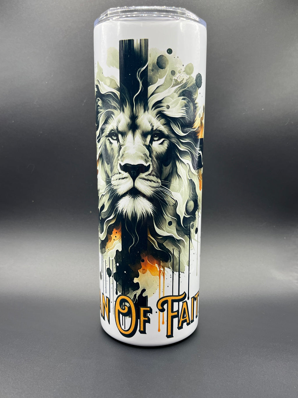 20oz Tumblers-Stainless steel with a lid and a metal straw.