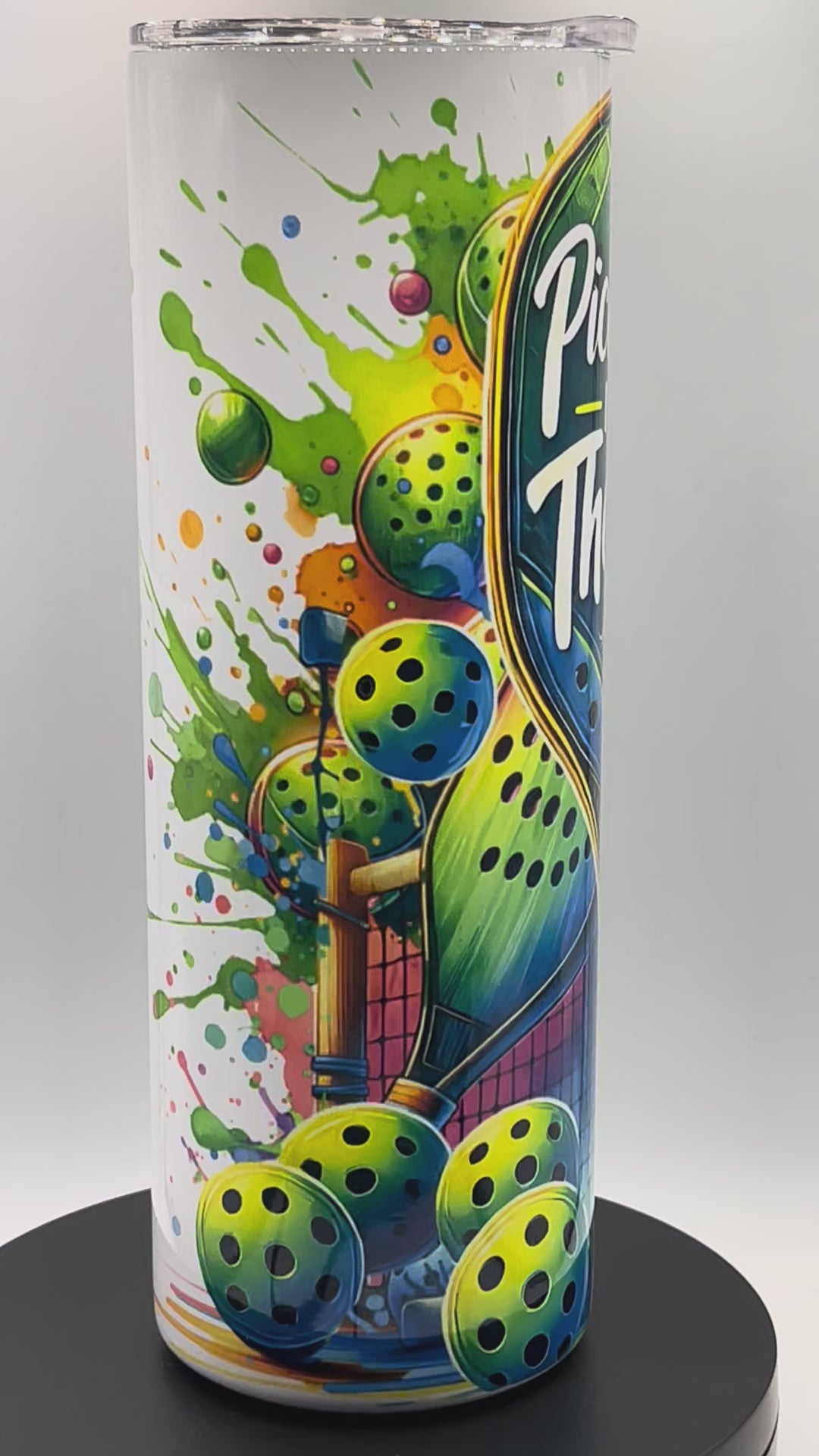 20oz Tumblers-Stainless steel with a lid and a metal straw.