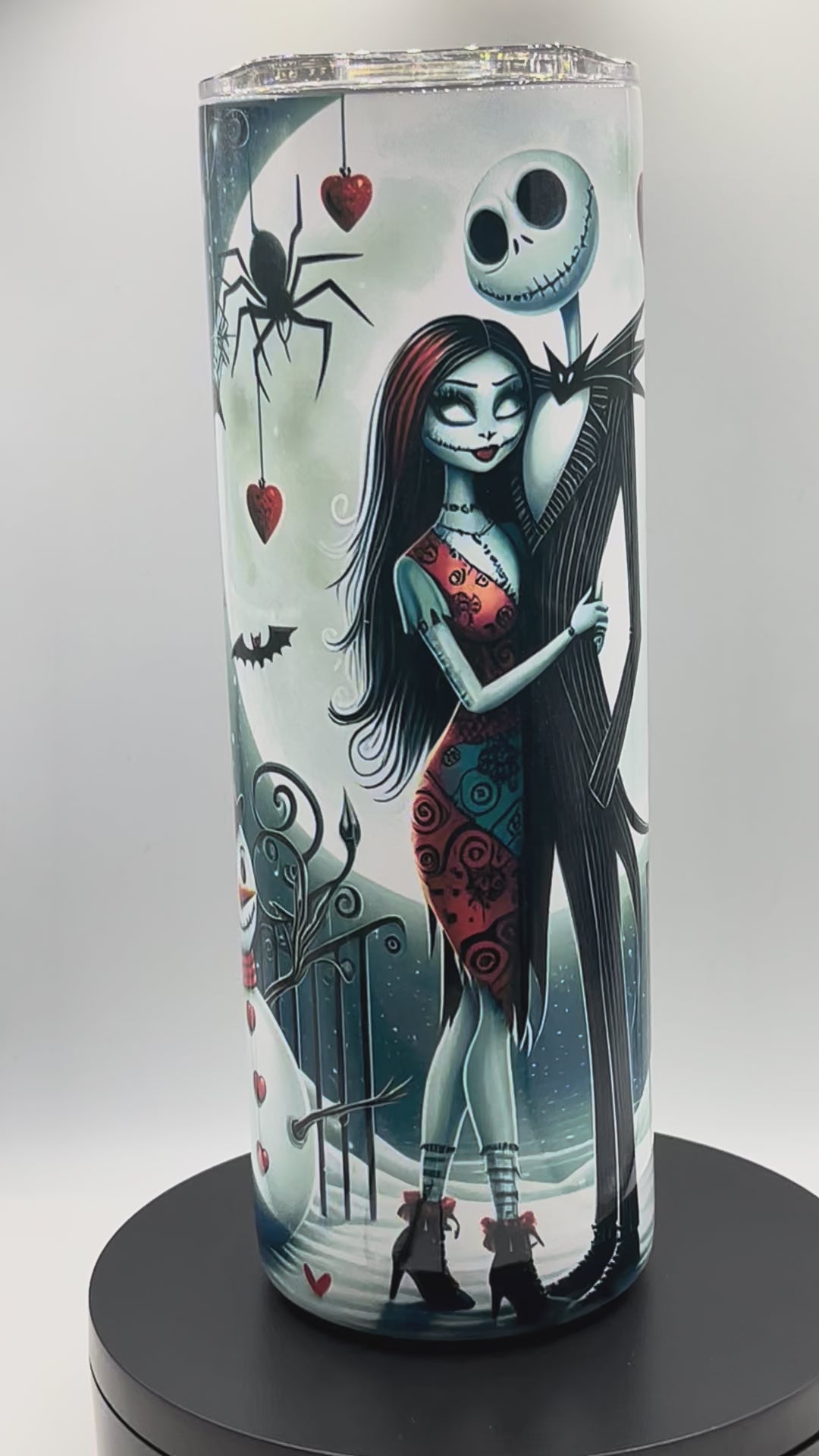 20oz Tumblers-Stainless steel with a lid and a metal straw.