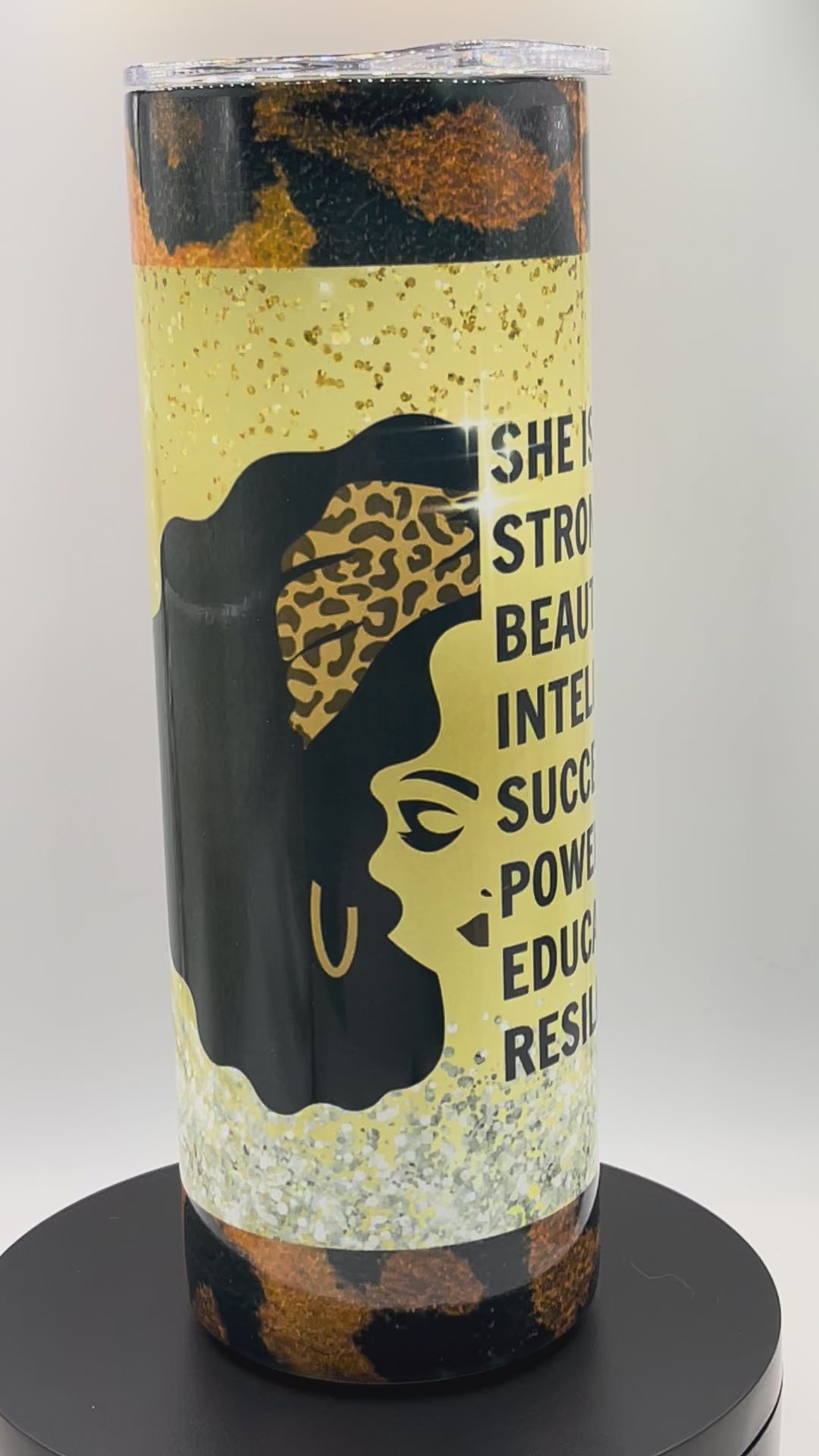 20oz Tumblers-Stainless steel with a lid and a metal straw.